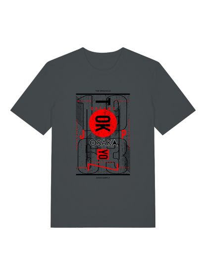 Osaka 1963 Front - Unisex Erwachsenen Bio Baumwolle Kurzarm Shirt Creator T-Shirt 2.0 ST/St SH