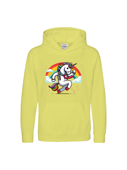 Kids Premium Hoodie Sweet Unicorn with Rainbow