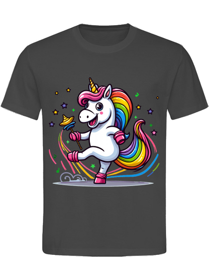 Heavy Cotton T-Shirt Einhorn tanzt