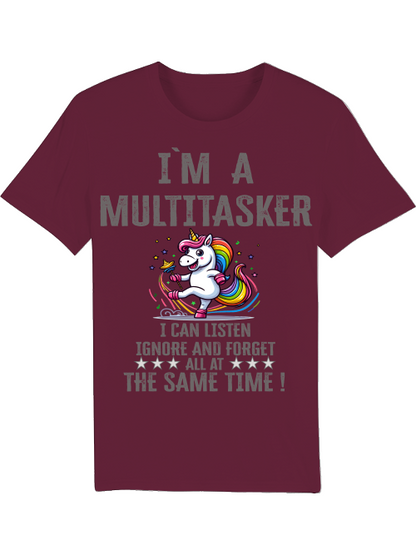 Camiseta Creator I`ma Multitasker Unicorn Rattle Dance Bund