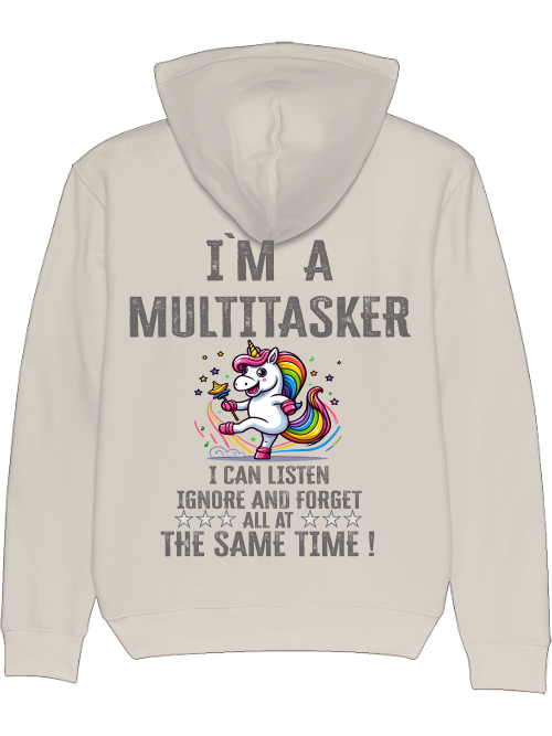 Cruiser Hoodie I`ma Multitasker Unicorn Rattle Dance Colorful