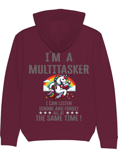 Sudadera con capucha Cruiser I`ma Multitasker Unicorn con corbata