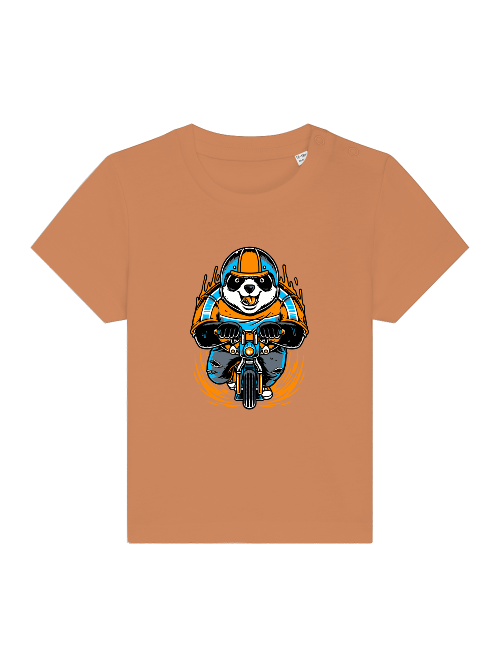 Camiseta Panda Biker de dibujos animados - Baby Creator