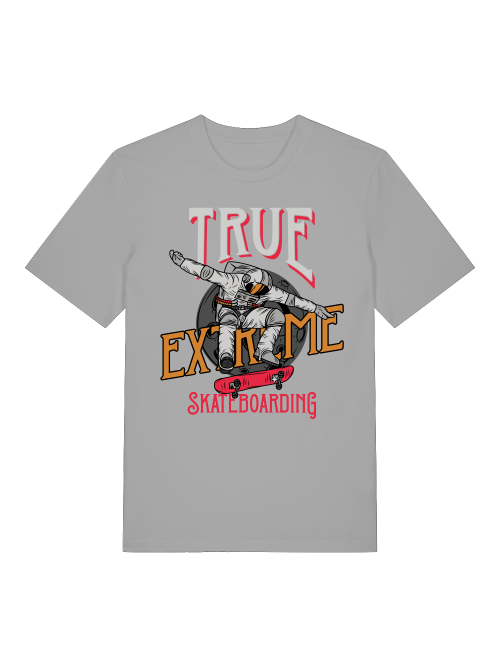 Verdadero astronauta del skateboarding extremo - Camiseta unisex de manga corta de algodón orgánico para adultos Creator T-Shirt 2.0 ST/ST SH
