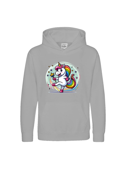 Kids Premium Hoodie Sweet Unicorn dances with bubble