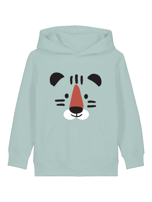 Cartoon Tiger Gesicht - Mini Cruiser Hoodie 2.0 Kinder Kapuzenpullover SK