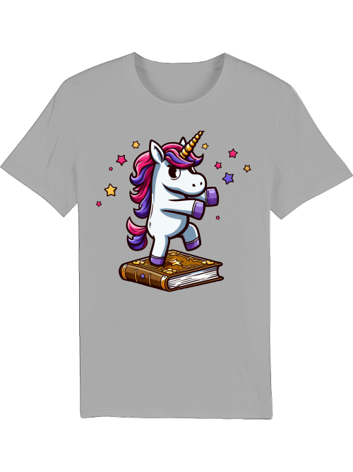 Creator T-Shirt Unicorn dances on book