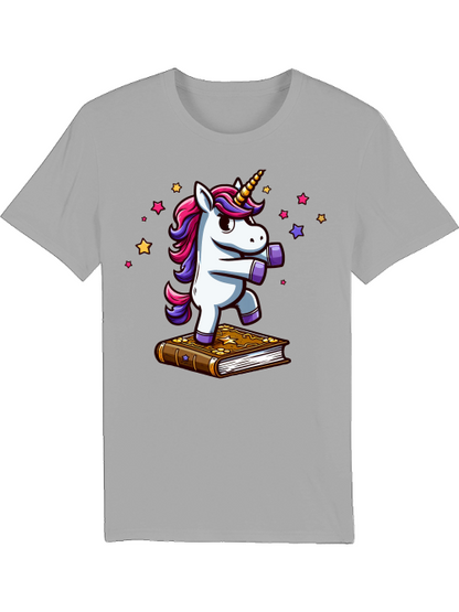 Camiseta Creadora Unicornio baila en libro