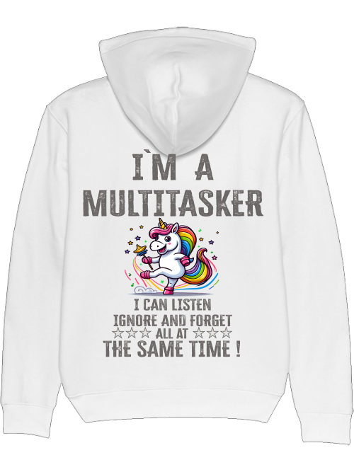 Cruiser Hoodie I`ma Multitasker Unicorn Rattle Dance Colorful