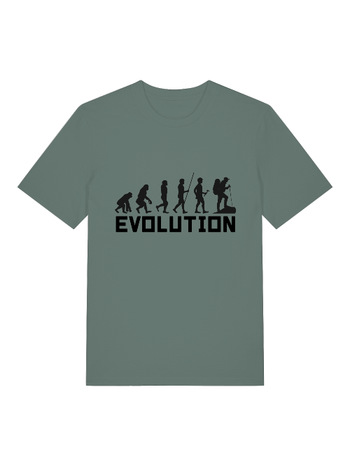 Evolution Walking - Camiseta unisex de manga corta de algodón orgánico para adultos Creator T-Shirt 2.0 ST/ST SH