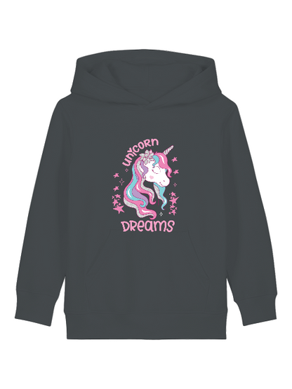 Unicorn Dreams - Sudadera con capucha Mini Cruiser 2.0 para niños SK1