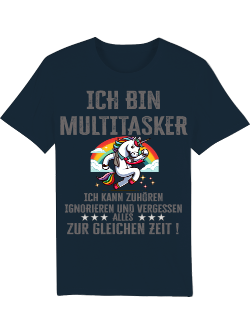 Creator T-Shirt I am a multitasker unicorn with tie