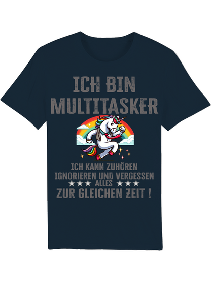 Ich bin Multitasker Einhorn mit Krawatte Creator T-Shirt