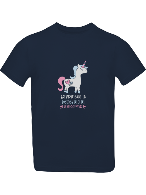 Einhorn Happiness is believing in Unicorn T-Shirt Kids SK