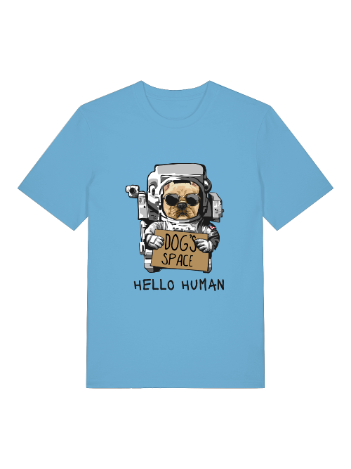 Astronauta Perros Espacio - Camiseta unisex para adultos de algodón orgánico de manga corta Creator T-Shirt 2.0 ST/ST SH