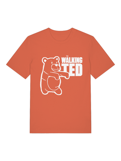 Cartoon Walking Ted Front - Unisex Erwachsenen Bio Creator T-Shirt SH