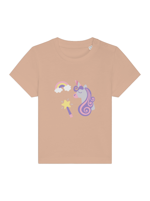 Einhorn Regenbogen und Zauberstab Baby Creator T-Shirt SK