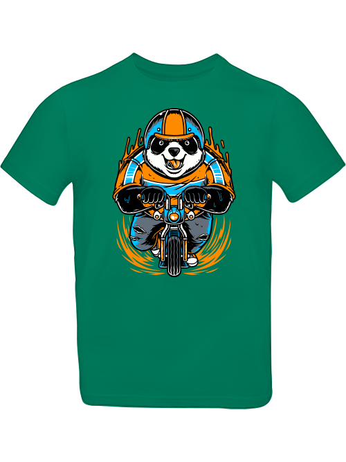 Cartoon Panda Biker T-Shirt Kids SK