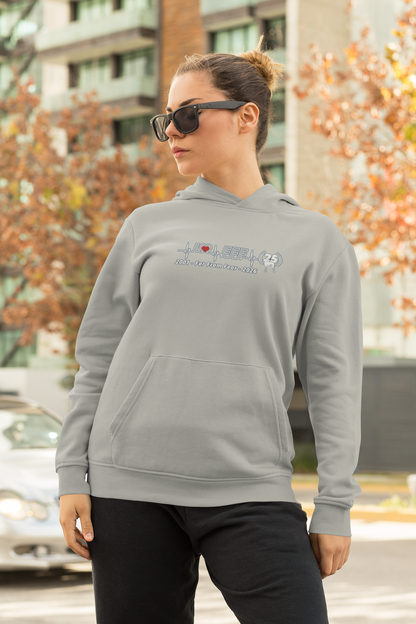 Damen organic Hoodie 2.0 ST/ST mit DTF Druck - 25 Jahre Jubiläums Ausgabe FFF FARFROMFEAR Tierschutz