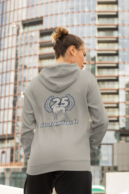 Damen organic Hoodie 2.0 ST/ST mit DTF Druck - 25 Jahre Jubiläums Ausgabe FFF FARFROMFEAR Tierschutz