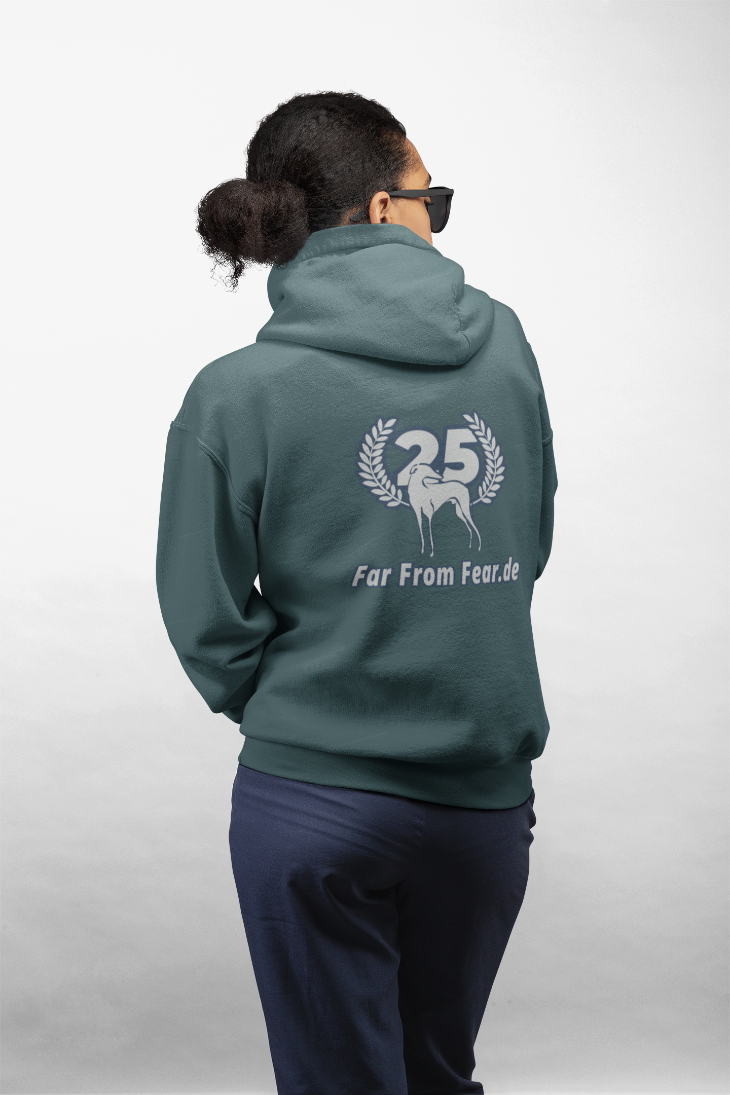 Damen organic Hoodie 2.0 ST/ST mit DTF Druck - 25 Jahre Jubiläums Ausgabe FFF FARFROMFEAR Tierschutz