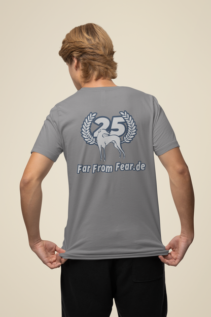 Unisex Premium organic Creator 2.0 ST/ST T-Shirt mit DTF Druck - 25 Jahre Jubiläums Ausgabe FFF FARFROMFEAR Tierschutz