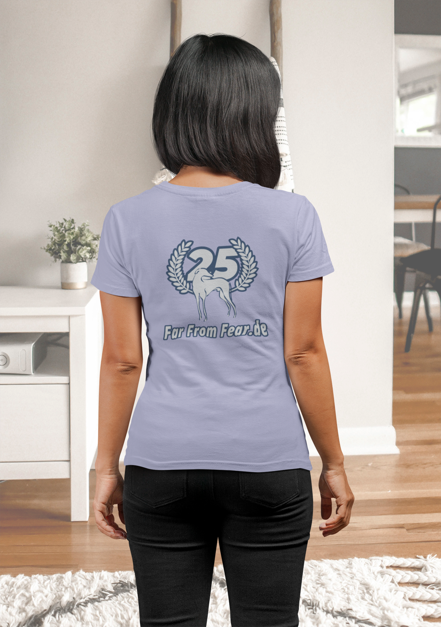 Damen Premium organic Stella Muser T-Shirt mit DTF Druck -  25 Jahre Jubiläums Ausgabe FFF FARFROMFEAR Tierschutz