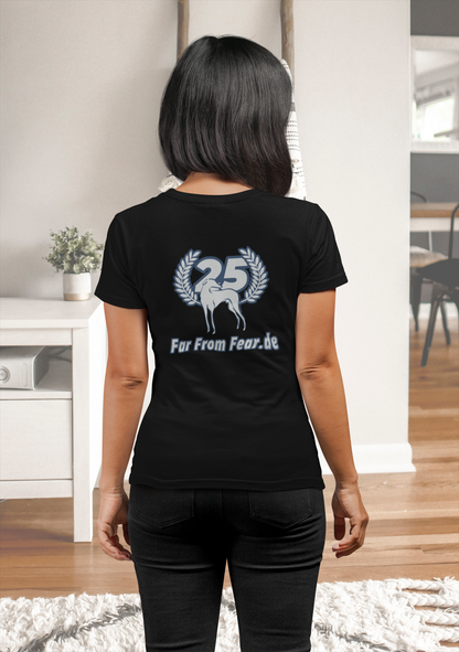 Damen Premium organic Stella Muser T-Shirt mit DTF Druck -  25 Jahre Jubiläums Ausgabe FFF FARFROMFEAR Tierschutz