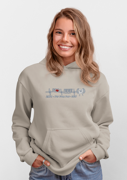Unisex organic Cruiser Hoodie 2.0 ST/ST mit DTF Druck - 25 Jahre Jubiläums Ausgabe FFF FARFROMFEAR Tierschutz