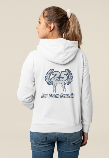 Unisex organic Cruiser Hoodie 2.0 ST/ST mit DTF Druck - 25 Jahre Jubiläums Ausgabe FFF FARFROMFEAR Tierschutz