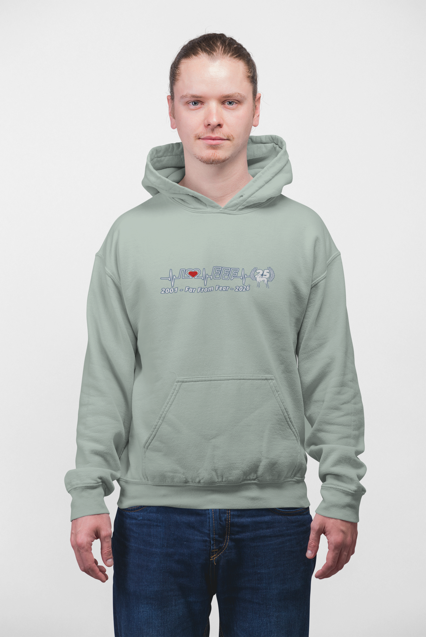Unisex organic Cruiser Hoodie 2.0 ST/ST mit DTF Druck - 25 Jahre Jubiläums Ausgabe FFF FARFROMFEAR Tierschutz