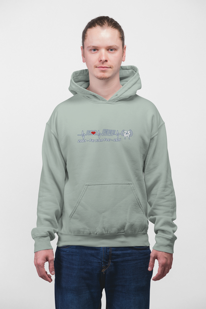 Unisex organic Cruiser Hoodie 2.0 ST/ST mit DTF Druck - 25 Jahre Jubiläums Ausgabe FFF FARFROMFEAR Tierschutz