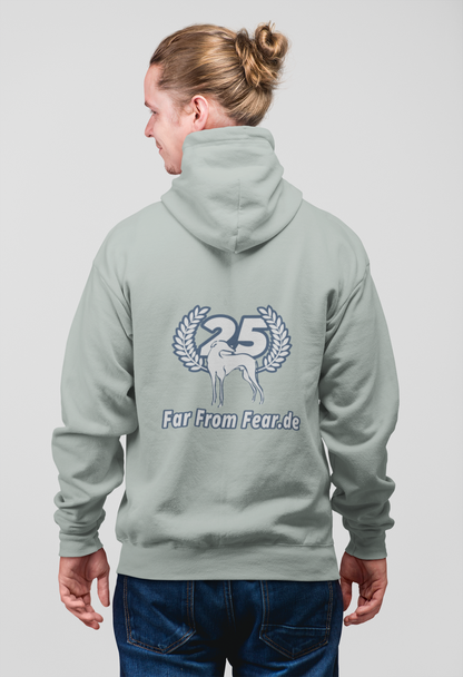 Unisex organic Cruiser Hoodie 2.0 ST/ST mit DTF Druck - 25 Jahre Jubiläums Ausgabe FFF FARFROMFEAR Tierschutz