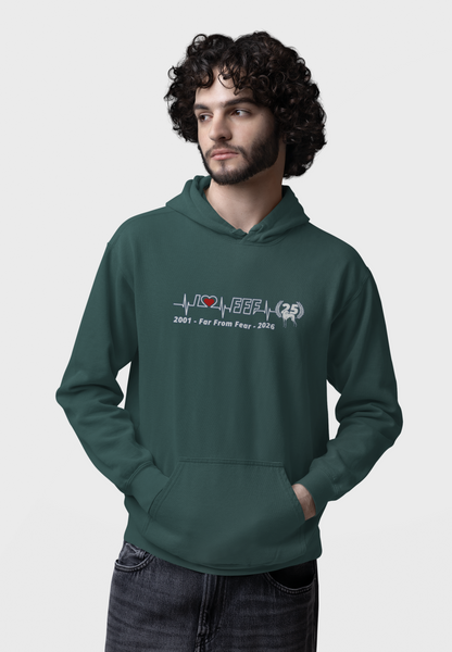 Unisex organic Cruiser Hoodie 2.0 ST/ST mit DTF Druck - 25 Jahre Jubiläums Ausgabe FFF FARFROMFEAR Tierschutz
