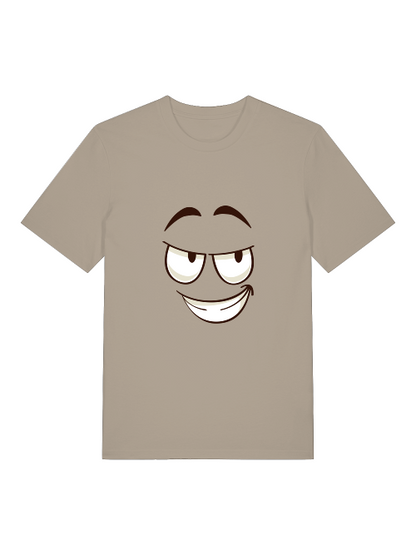 Schelm Strichsmileys Front - Unisex Erwachsenen Bio Baumwolle Kurzarm Shirt Creator T-Shirt 2.0 ST/St SK