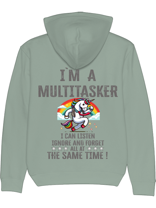 Cruiser hoodie I`ma Multitasker Unicorn with tie