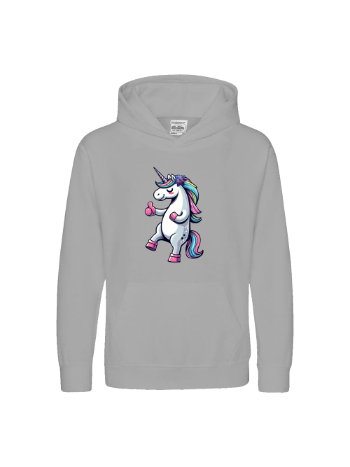 Kids Premium Hoodie Sweet Unicorn Thumbs Up