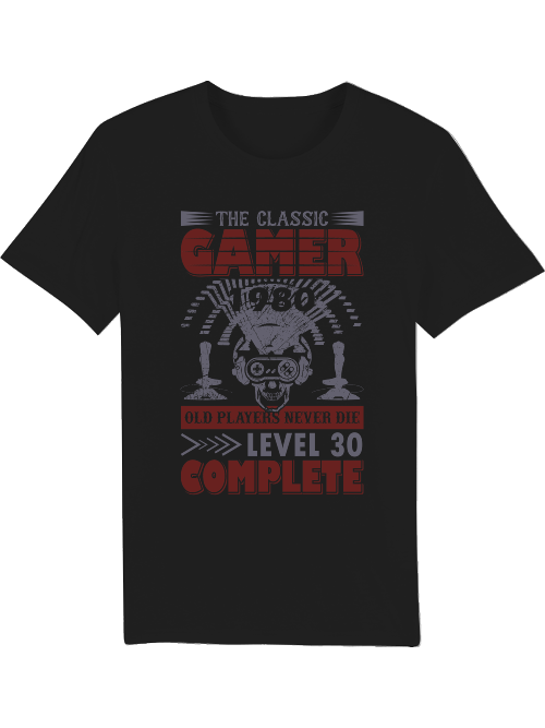 The Classic Gamer 1980 Level 30 - Creator T-Shirt SK