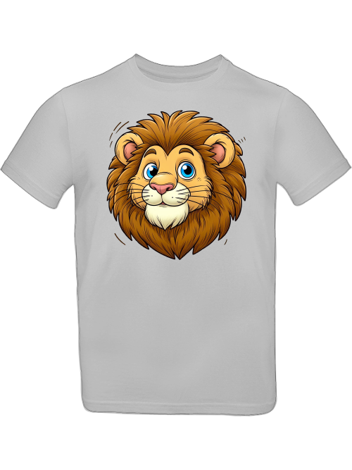 Cartoon süßer Löwenkopf T-Shirt Kids SK