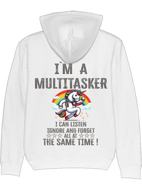 Cruiser hoodie I`ma Multitasker Unicorn with tie