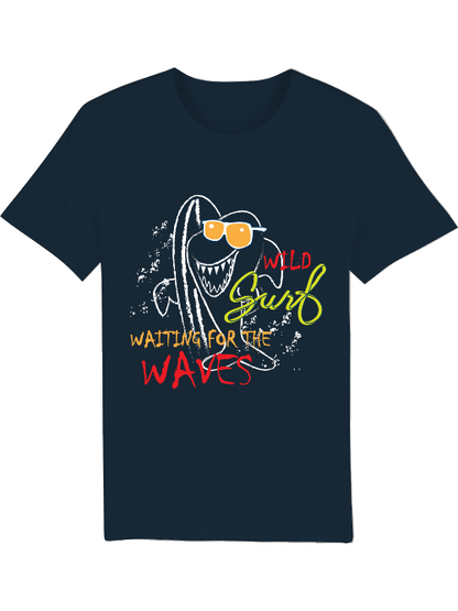 Wild Surf waiting for the Waves Shark Creator T-Shirt SK