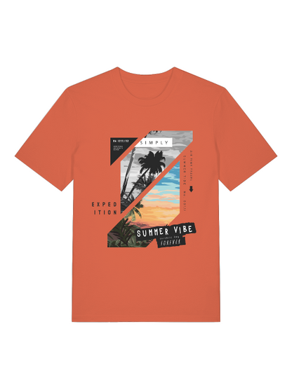 Summer Vibe Forever - Camiseta unisex de manga corta de algodón orgánico para adultos Creator T-Shirt 2.0 ST/ST SH