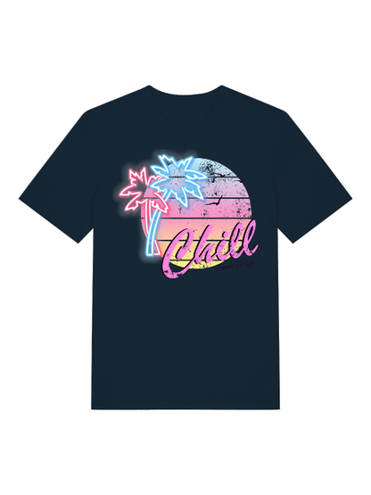 Chill Sunset Front - Unisex Erwachsenen Bio Baumwolle Kurzarm Shirt Creator T-Shirt 2.0 ST/ST SH