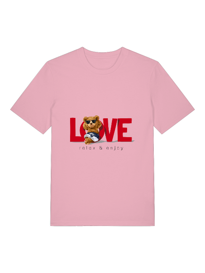 Love Teddy Relax and Enjoy Front - Unisex Erwachsenen Bio Creator T-Shirt SH