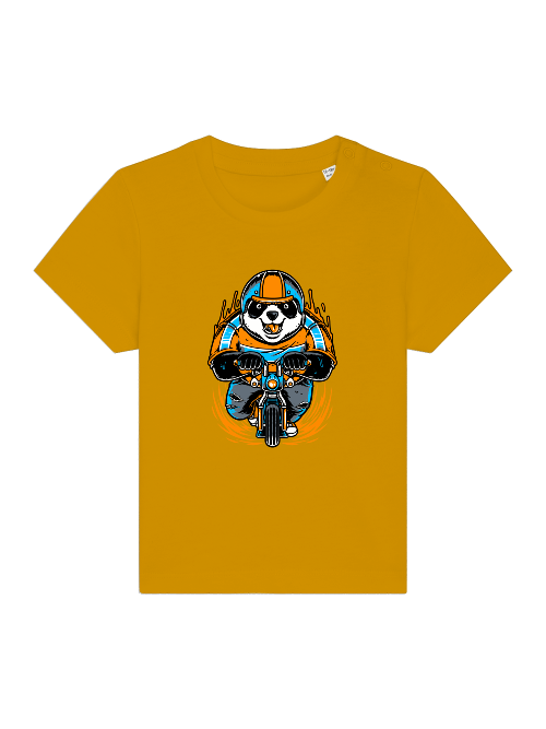 Camiseta Panda Biker de dibujos animados - Baby Creator