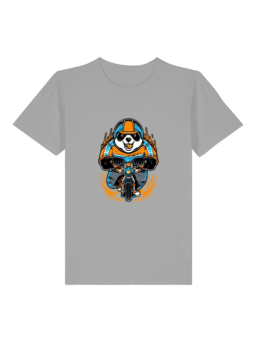 Cartoon Panda Biker - Mini Creator 2.0 Kids T-Shirt SK