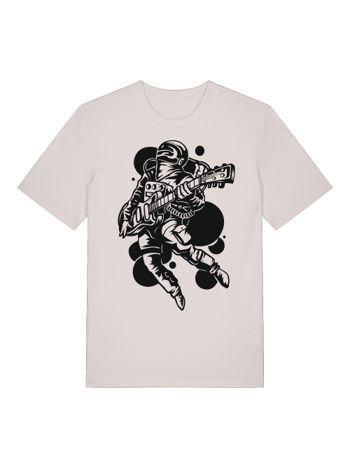 Astronaut Gitarrist Front - Unisex Erwachsenen Bio Creator T-Shirt SH
