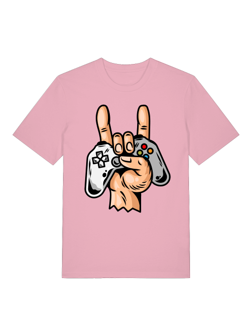 Game Controller Hand Front - Unisex Erwachsenen Bio Creator T-Shirt SH