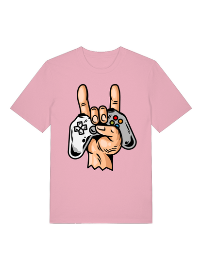 Game Controller Hand Front - Unisex Erwachsenen Bio Creator T-Shirt SH