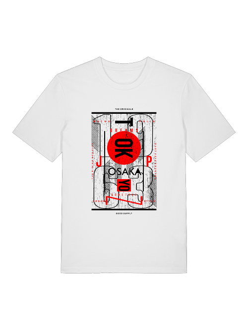 Osaka 1963 Front - Unisex Erwachsenen Bio Baumwolle Kurzarm Shirt Creator T-Shirt 2.0 ST/St SH